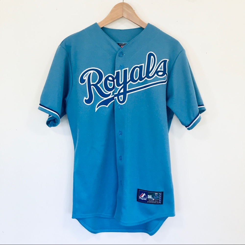⚾️ KC Royals Powder Blue MLB Baseball Jersey SMALL
